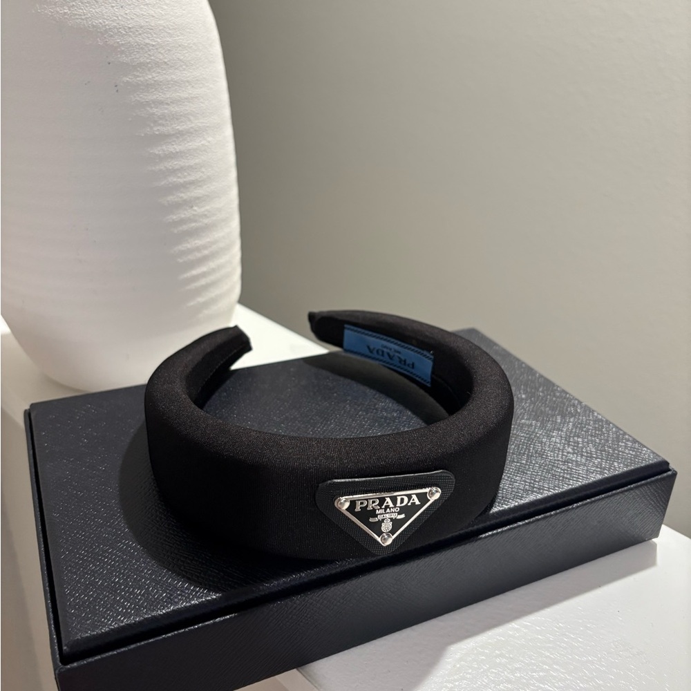 Black Satin Designer Headband